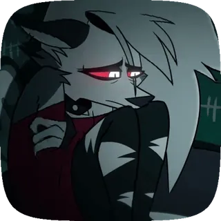 🖤 Loona Helluva Boss Helluva Boss, Loona, Cartoon, Sticker telegram sticker