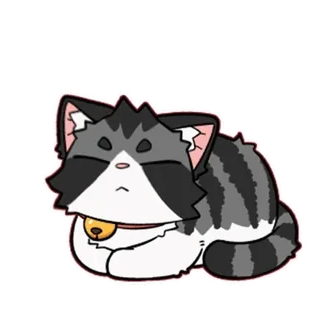 😩 cat, animal, pet, cute, sleepy, cartoon whatsapp sticker
