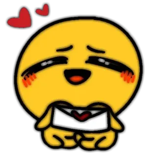🗝 อิโมจิ, ความรัก, น่ารัก, หัวใจ, อารมณ์, มีความสุข, จดหมาย telegram sticker