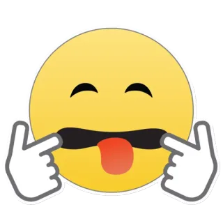 😛 Emoji, Divertido, Lengua, Gesto telegram sticker