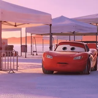 😦 Lightning McQueen Cars Flash McQueen, Cars, Film, Personnage, Voiture de course, Animé telegram sticker