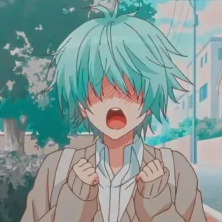 📌 Anime, Junge, Süß, Schule, Uniform telegram sticker