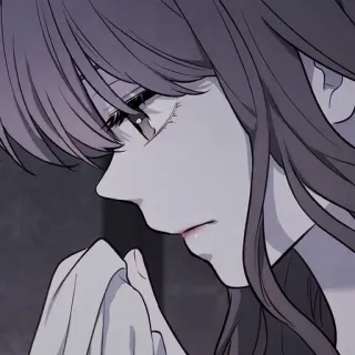 📰 woman, sad, crying, anime, manga, emotional whatsapp sticker