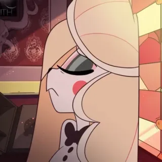 🟡 Charlie Morningstar Hazbin Hotel Hazbin Hotel, Чарли Морнингстар, мультфильм, анимация telegram sticker
