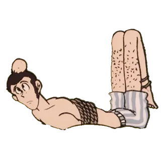 😵 Arsène Lupin III Lupin the 3rd lupin der dritte, anime, cartoon, lustig, gefesselt telegram sticker