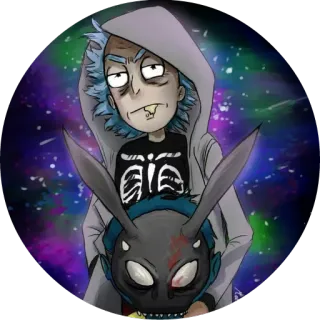 😎 Rick Sanchez Rick and Morty rick and morty, kartun, adult swim, animasi, rick sanchez, fiksi ilmiah, komedi telegram sticker