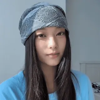 🎐 женщина, портрет, азиатка, головной убор, подросток, девушка, молодая женщина telegram sticker