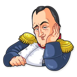 😉 Napoleon Bonaparte Napoleão, Figura Histórica, Francês, General, Militar telegram sticker