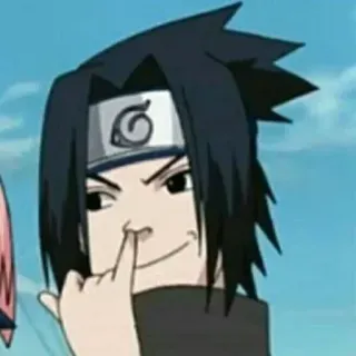 🤪 Sasuke Uchiha Naruto อนิเมะ, นารูโตะ, ซาสึเกะ, อุจิวะ, ตลก telegram sticker