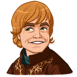 😏 Tyrion Lannister Game of Thrones tyrion lannister, game of thrones, fantasy, personnage, série tv telegram sticker
