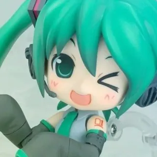 😉 Hatsune Miku Anime, Kawaii, Chibi, Vocaloid, Personagem, Figura whatsapp sticker