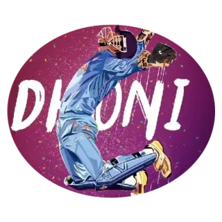 😍 Dhoni DHONI Cricket, Sport, India, Giocatore telegram sticker