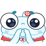 😟 Kreskówka, Uroczy, Naklejka, Postać telegram sticker