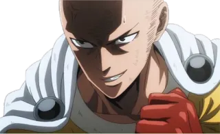 😑 Saitama One-Punch Man Anime, Super-herói, Lutador, Saitama, One Punch Man telegram sticker