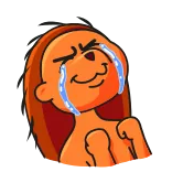 🥲 piangere, triste, arrabbiato, cartone animato, emozione, lacrime telegram sticker