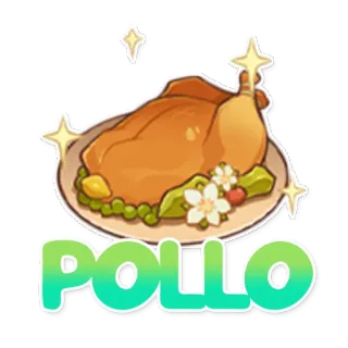 🐓 POLLO Essen, Hähnchen, Huhn, Gericht, Mahlzeit, Abendessen telegram sticker