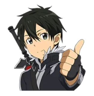 Anime by @KawaiiSticker telegram stickers