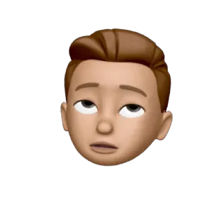 🙄 emoji, face, tired, sleepy, meme, expression, cartoon telegram sticker