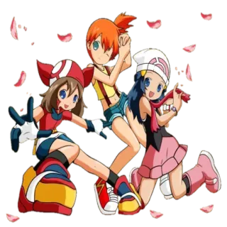 🤗 May Pokemon покемон, аниме, мультфильм, мей, мисти, дон telegram sticker