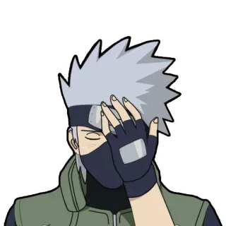 🤦‍♂️ Kakashi Hatake Naruto kakashi, naruto, anime, ninja, sensei whatsapp sticker