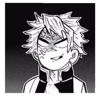 😄 Sanemi Shinazugawa Demon Slayer Anime, Demon Slayer, Sanemi Shinazugawa, Pilier du Vent, Manga telegram sticker