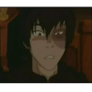 😨 Zuko Avatar: The Last Airbender Kreskówka, Avatar, Awatar: Legenda Aanga, Zuko, Naród Ognia telegram sticker