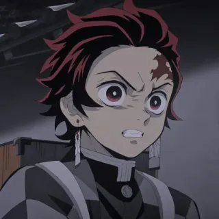 😠 Tanjiro Kamado Demon Slayer anime, demon slayer, tanjiro, character, angry whatsapp sticker