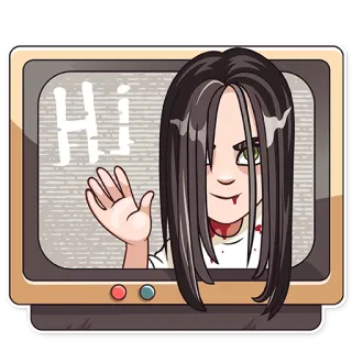Halloween Girl telegram stickers
