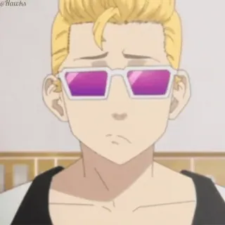 🌇 アニメ, キャラクター, メガネ, 漫画, ポートレート telegram sticker