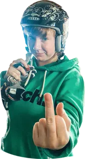 🖕 dedo do meio, rude, insultante, ofensivo, gesto telegram sticker