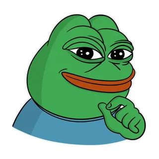 😉 Pepe the Frog Pepe, Grenouille, Mème, Mème Internet, Dessin animé telegram sticker