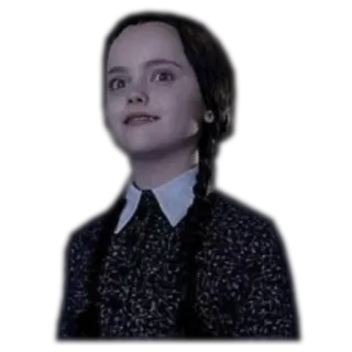 😉 Wednesday Addams The Addams Family Mercredi Addams, Famille Addams, Personnage, Film, Série TV telegram sticker
