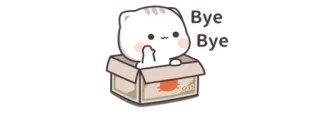 🔰 Bye Bye cat, middle finger, bye telegram sticker