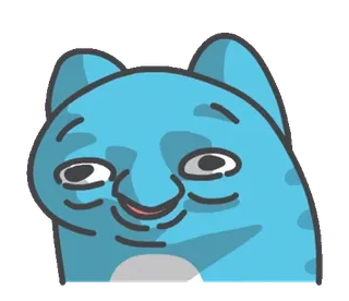 😏 blue cat telegram sticker