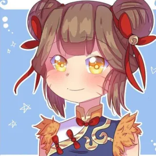 🦄 anime girl, cute, cartoon, illustration, character, portrait telegram sticker