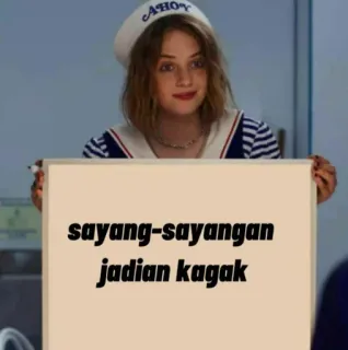 🔭 sayang-sayangan
jadian kagak meme, text, funny, stranger things, robin buckley telegram sticker