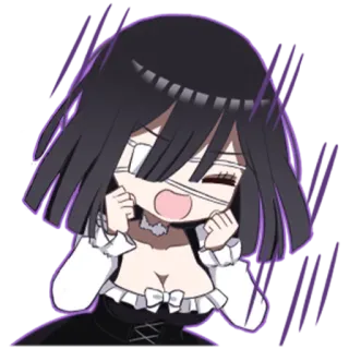 😱 Anime, Ragazza, Carina, Personaggio, Chibi, Manga telegram sticker