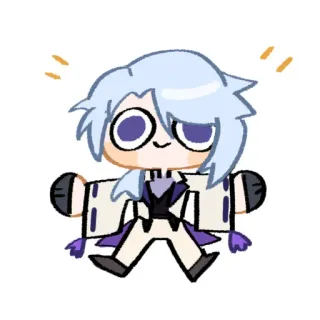 ☺️ mignon, kawaii, chibi, style anime, dessin animé, personnage telegram sticker