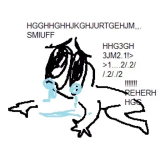 😿 HGGHHGHHJKGHJURTGEHJM,.. SMIUFF HHG3GH 3JM2.1!> >1....2/.2/ 1.2/./2 REHERH HGG плачущий, грустный, рисунок, мультик, эскиз telegram sticker