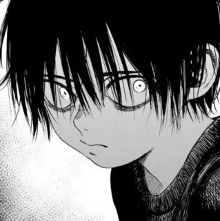 🐾 Anime, Manga, Ragazzo, Triste, Arrabbiato, Personaggio whatsapp sticker