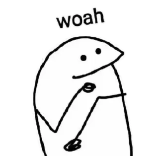 🤪 woah meme, woah, florkofcows, simple, sticker telegram sticker
