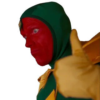 👍 Vision Wandavision marvel, comics, super-héros, vision, wandavision, personnage telegram sticker