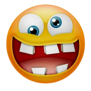 😬 Emoji, Faccia, Divertente, Sorriso, Cartone animato telegram sticker
