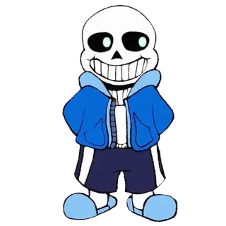 🙂 Sans Undertale Санс, Undertale, скелет, видеоигра, персонаж telegram sticker