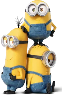 👥 Minions Despicable Me Hoạt hình, Minions, Hài hước, Nhân vật, Động, Phim, Vàng, Ngớ ngẩn telegram sticker