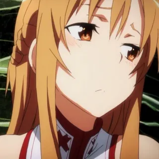 😒 Asuna Yuuki Sword Art Online Anime, Sword Art Online, Asuna, Yuuki Asuna, Słodkie, Dziewczyna, Animacja telegram sticker