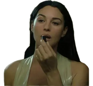 💄 Persephone The Matrix Reloaded Monica Bellucci, Matrix, Film, Persephone, Lippenstift, Make-up whatsapp sticker