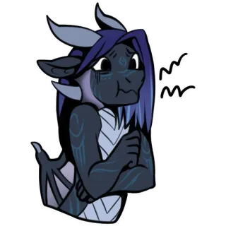 🤢 dragon, anthro, fantasy creature, cartoon, sticker, wings telegram sticker