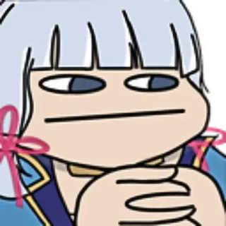 😐 Kamisato Ayaka Genshin Impact Anime, Jogo, Genshin Impact, Kamisato Ayaka, Adesivo telegram sticker