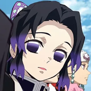 🌟 Shinobu Kocho Demon Slayer 动漫, 鬼灭之刃, 蝴蝶忍, 漫画, 卡通, 角色 telegram sticker